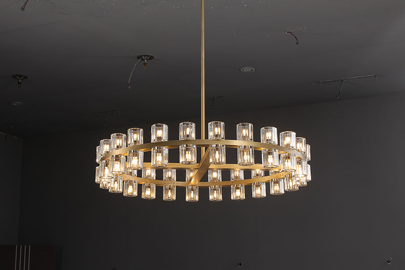 Arcachon 2 Tierd Round Chandelier 60"