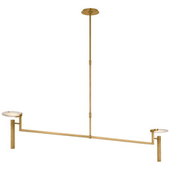 Mixture Floating Disc Linear Chandelier