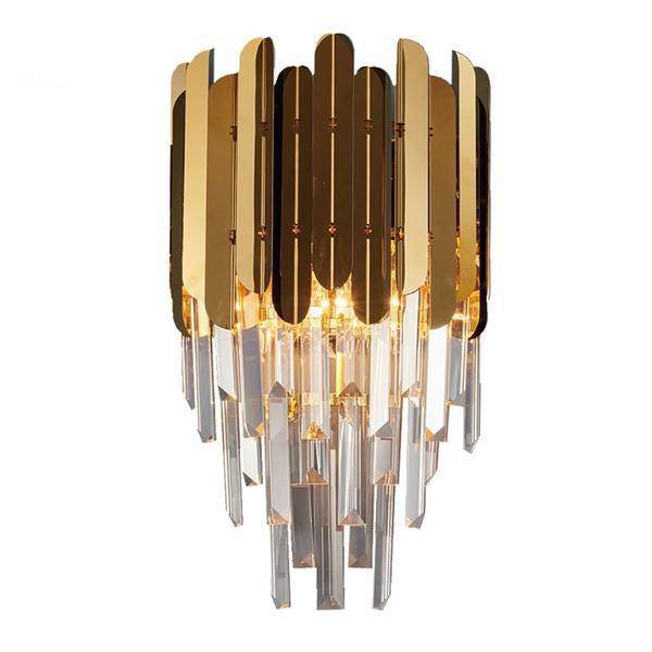 Legan Gold Plated Crystal Wall Sconce