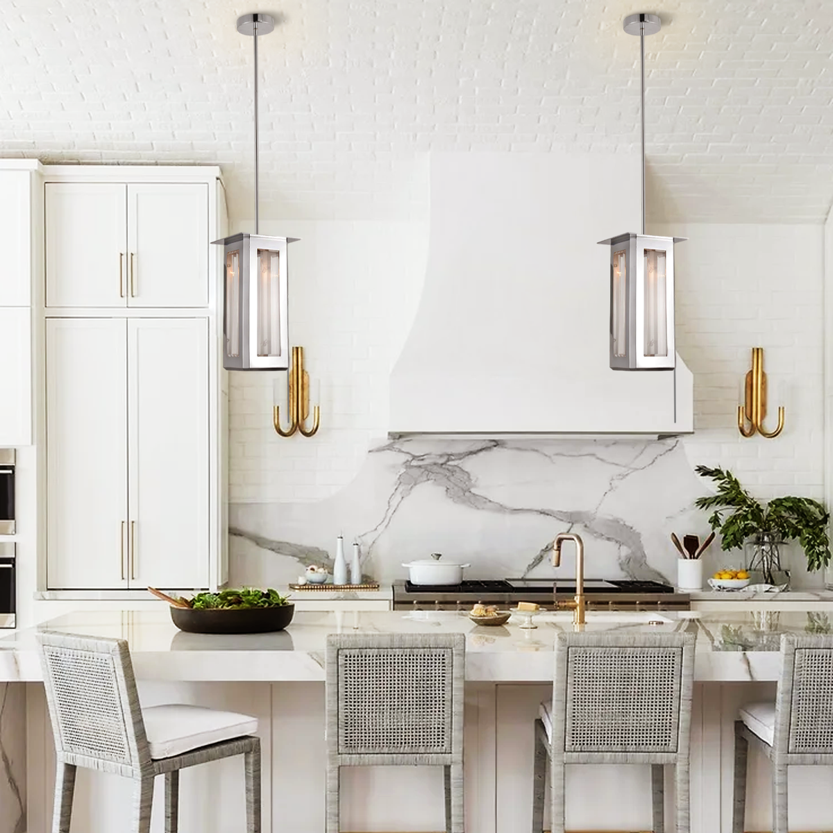 Baluster Rectangle Pendant Light