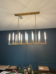 Clean Lines Linear Chandelier 55'' 67''