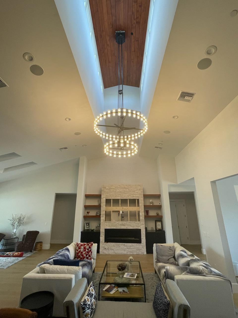 Arcachon 2 Tierd Round Chandelier 60"