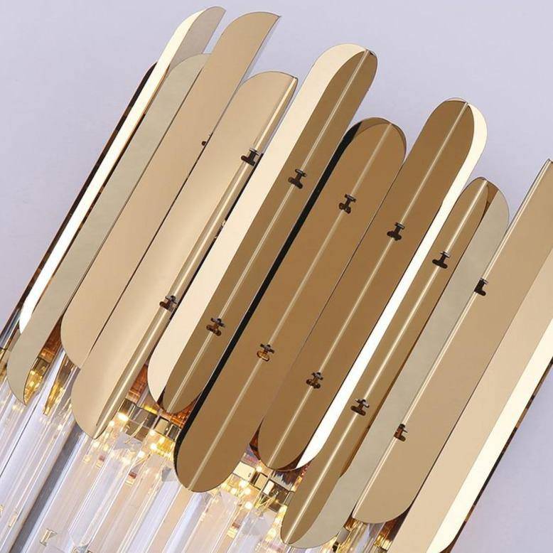 Legan Gold Plated Crystal Wall Sconce