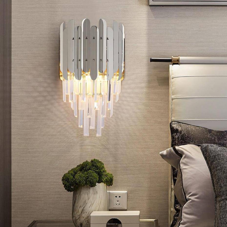 Legan Gold Plated Crystal Wall Sconce