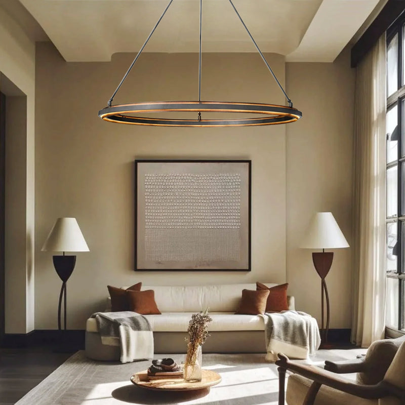 Adin Bronze Round Chandelier 36"/48"/60"