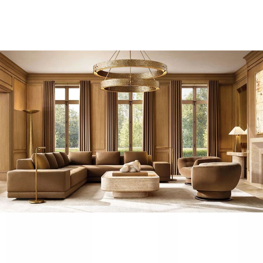 Vouvry 2-Tier Round Chandelier 60"