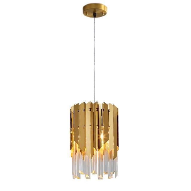 Ayr Gold Plated Crystal Pendant Light