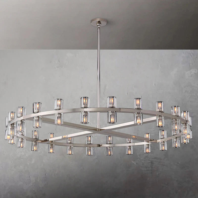 Arcachon 2 Tierd Round Chandelier 60"
