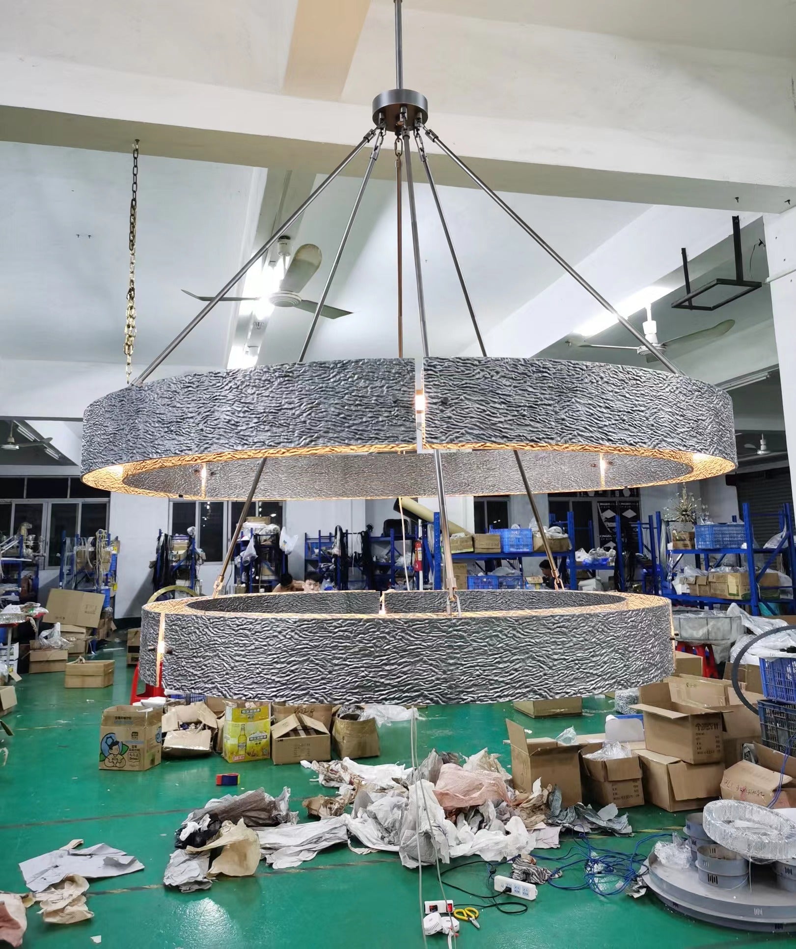 Vouvry 2-Tier Round Chandelier 60"
