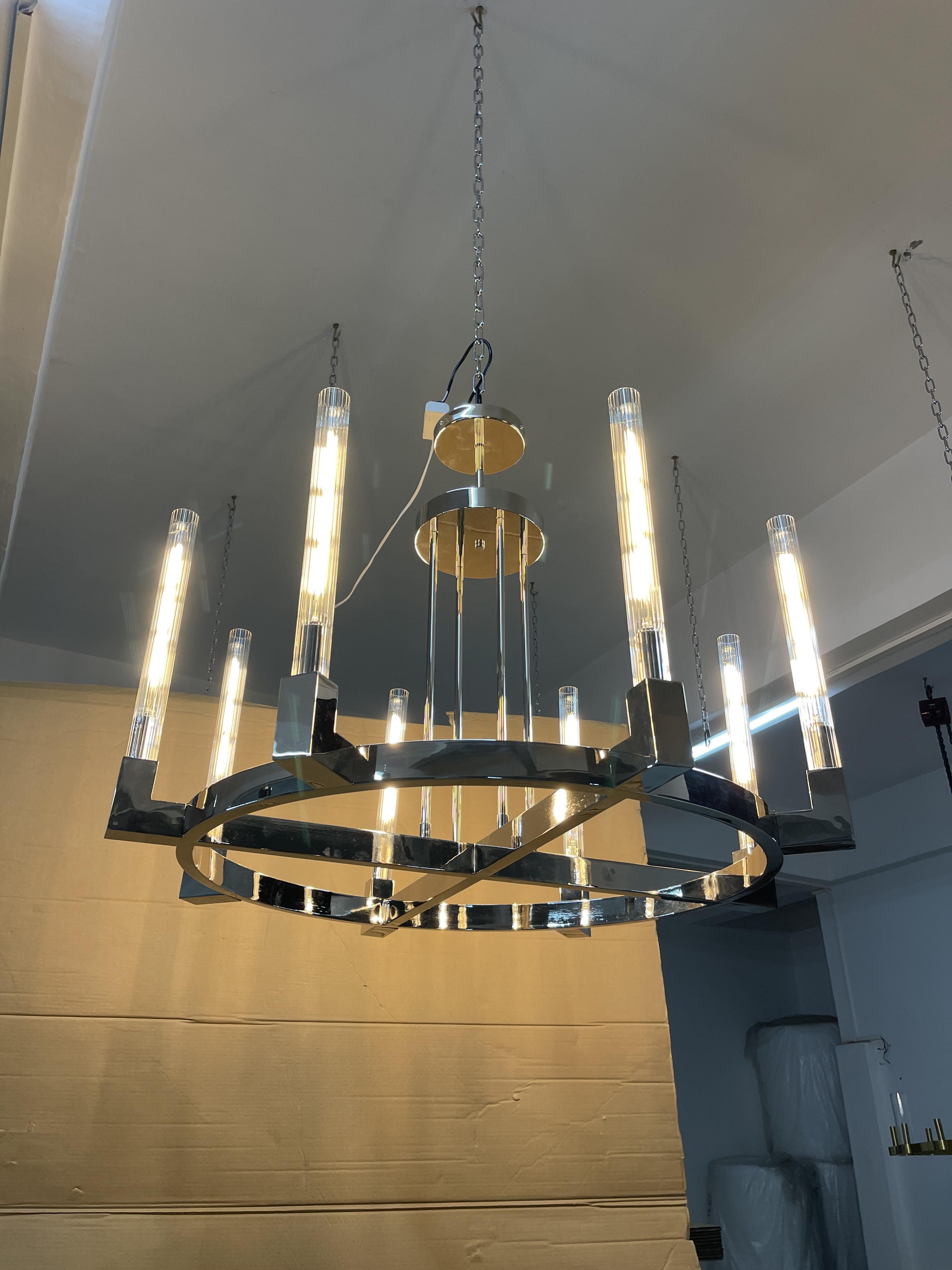 Clean Lines Linear Chandelier 55'' 67''